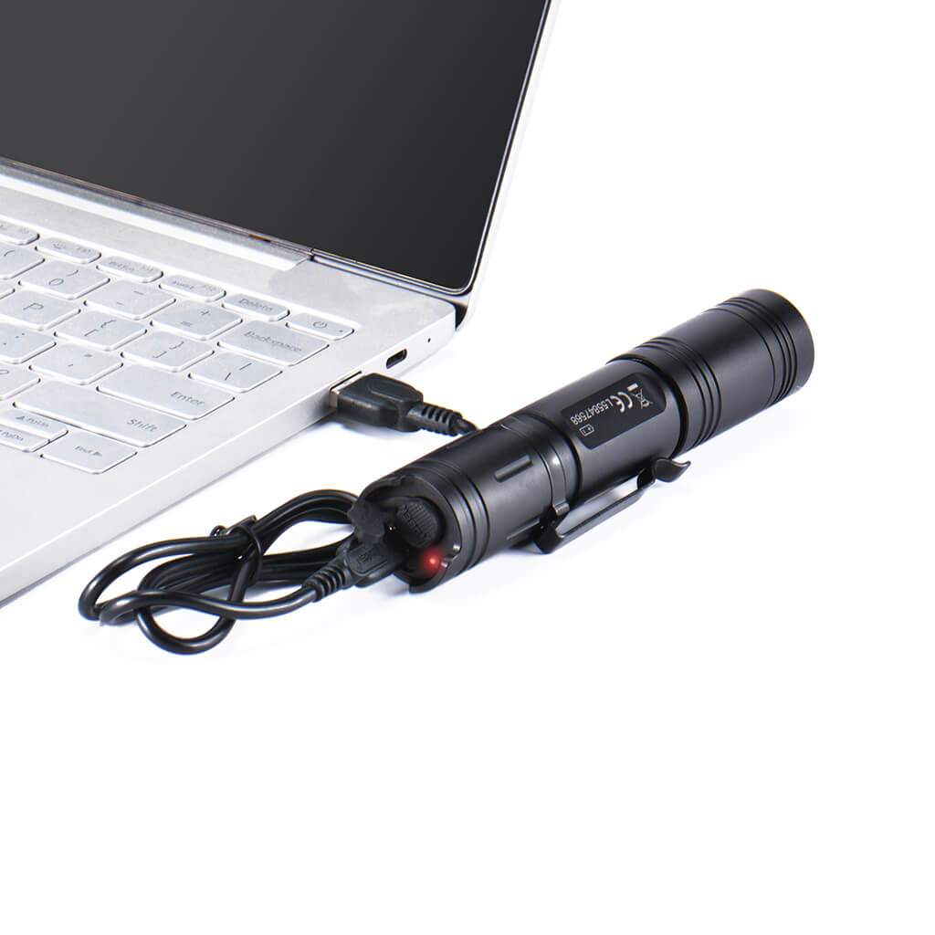 Wuben L50 18650 EDC Flashlight - Black-Rechargeable