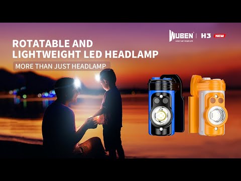 WUBEN H3 Rotatable Clip Headlamp LED Cap Hat Light Ball Cap Visor Headlight for Kid Men Women Running Hiking Camping Fishing