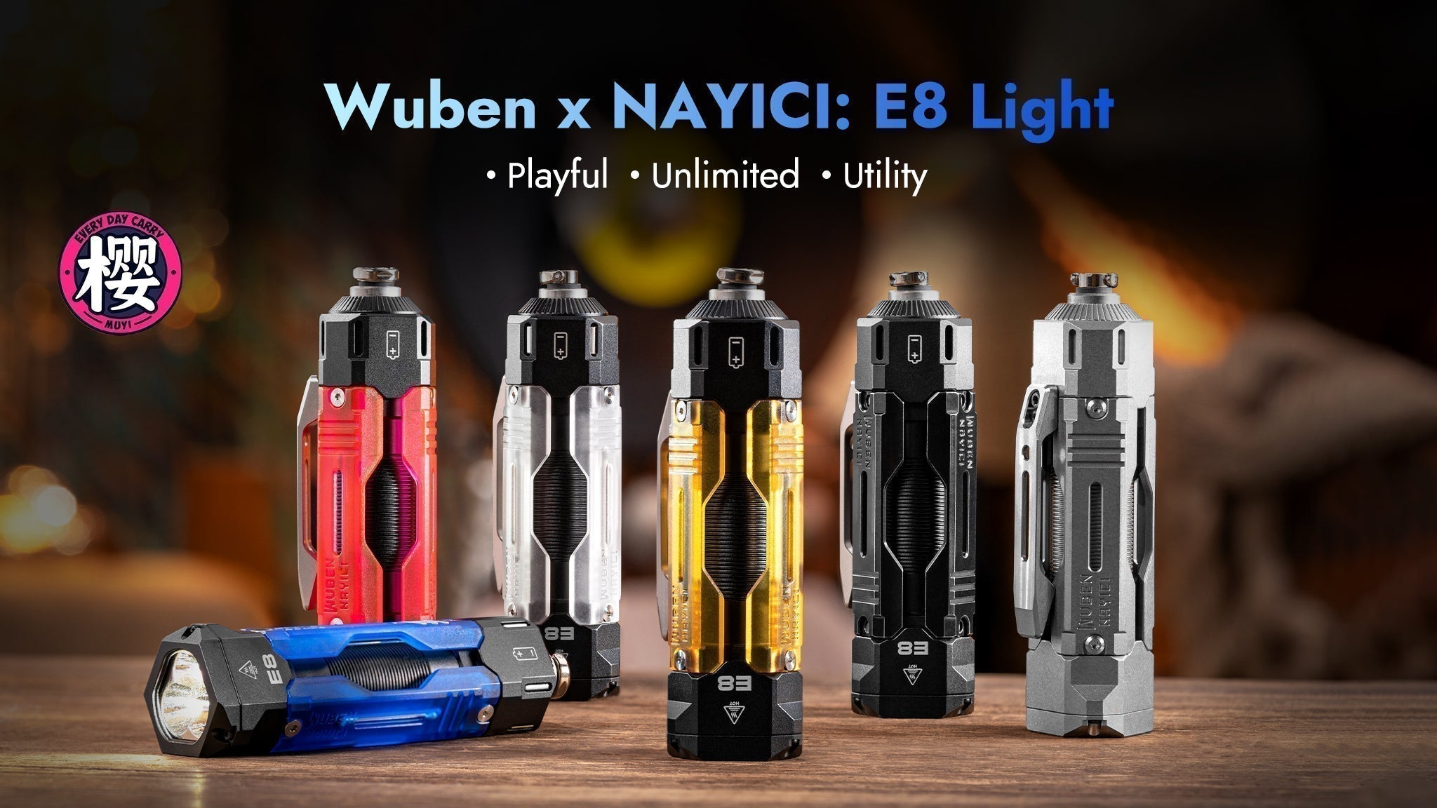 Wuben E8: When a flashlight meets a fidget spinner! What will happen?