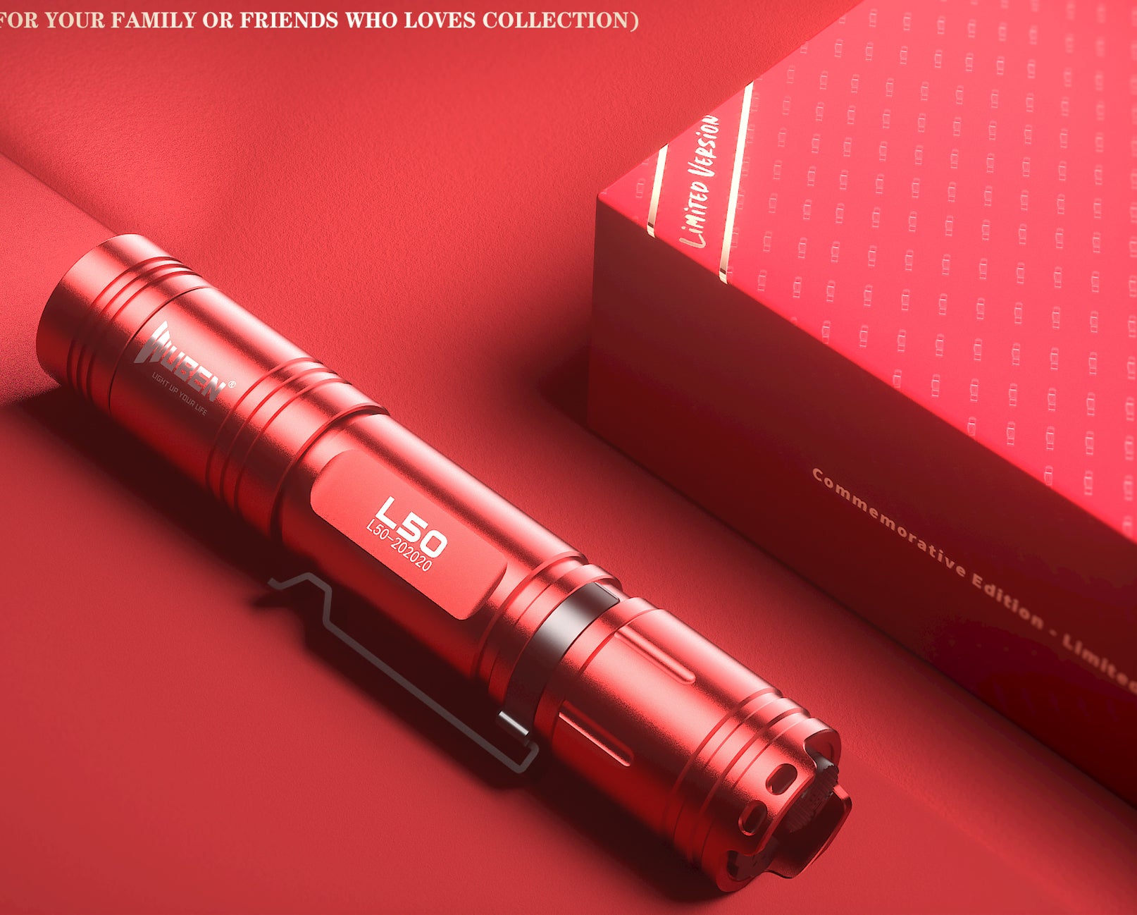 Are Flashlights Available for Gifts? WUBEN L50-Red Commemorative Edition - WUBEN