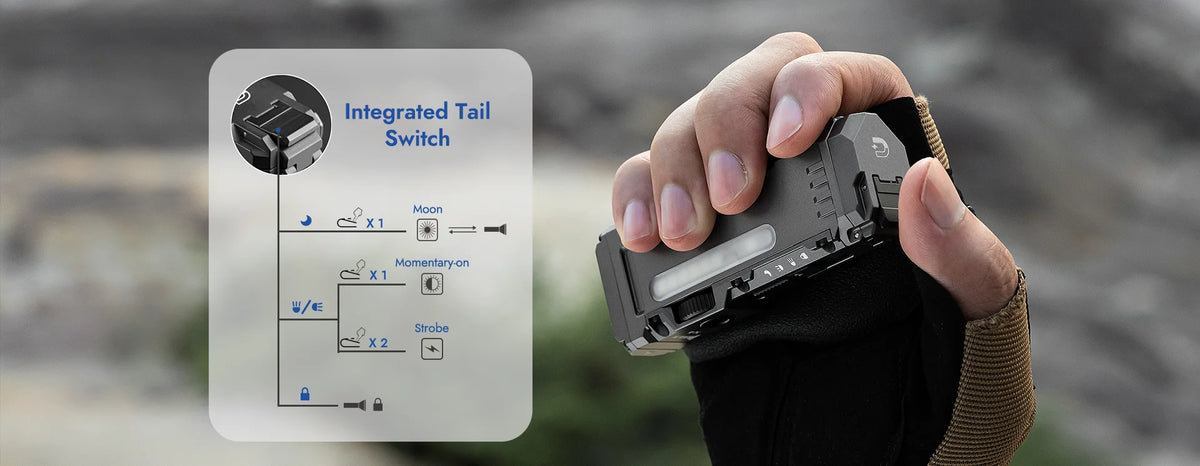 X4 side slider and tactical tail switch