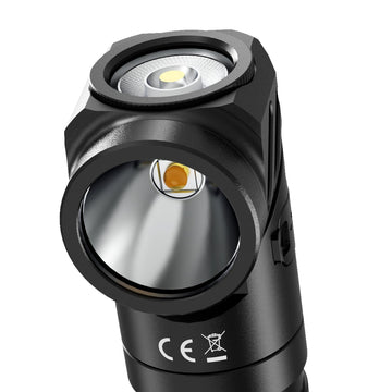 L1 2000 Lumens Flashlight - Dual Light Sources Flashlight with 180° Rotating Head