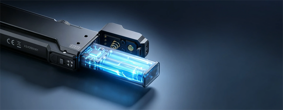 X5 rechargeable battery and AAA backup power