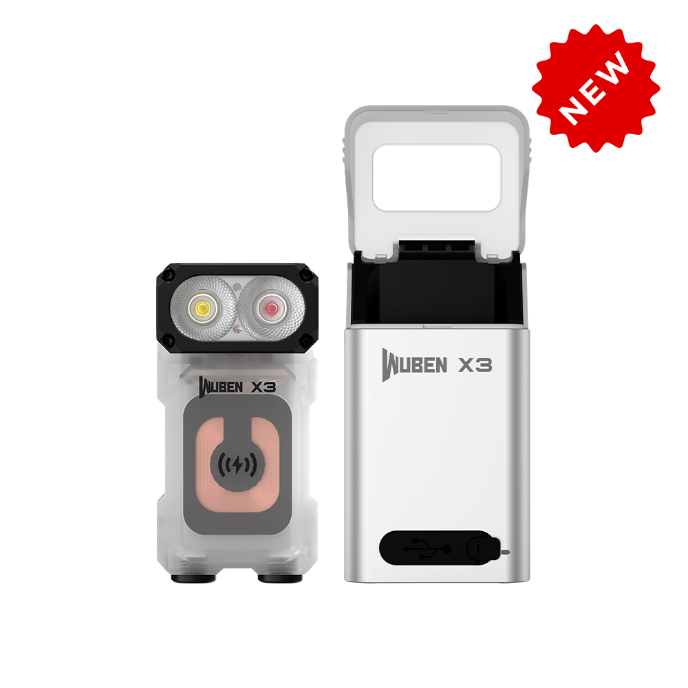 Wuben X3 Review (Wireless Charing, LH351D, GITD) : r/flashlight