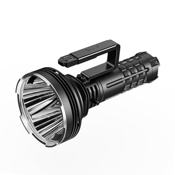 best high lumen rechargeable flashlight Flashlights 990,000 Lumens, Super Bright Flash Light Long Range 5000ft, 4 Mode with Red LED Flashing Tactical Flashlight, High Powered High Beam for Home Emergency Camping outdoor use Best Mid-Size, Rechargeable Flashlight Head-to-Head