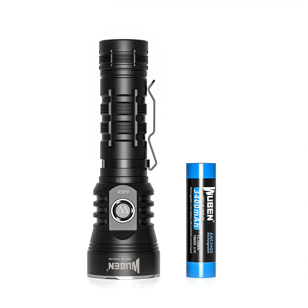 WUBEN A22 懐中電灯 4500ルーメン Wuben A22 4500 Lumens Hight Lumen Rechargeable Flashlight