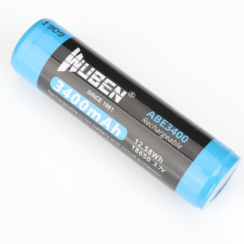 Wuben ABE3400 18650 Rechargeable Battery for Flashlight