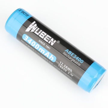 Wuben ABE3400 18650 Rechargeable Battery for Flashlight