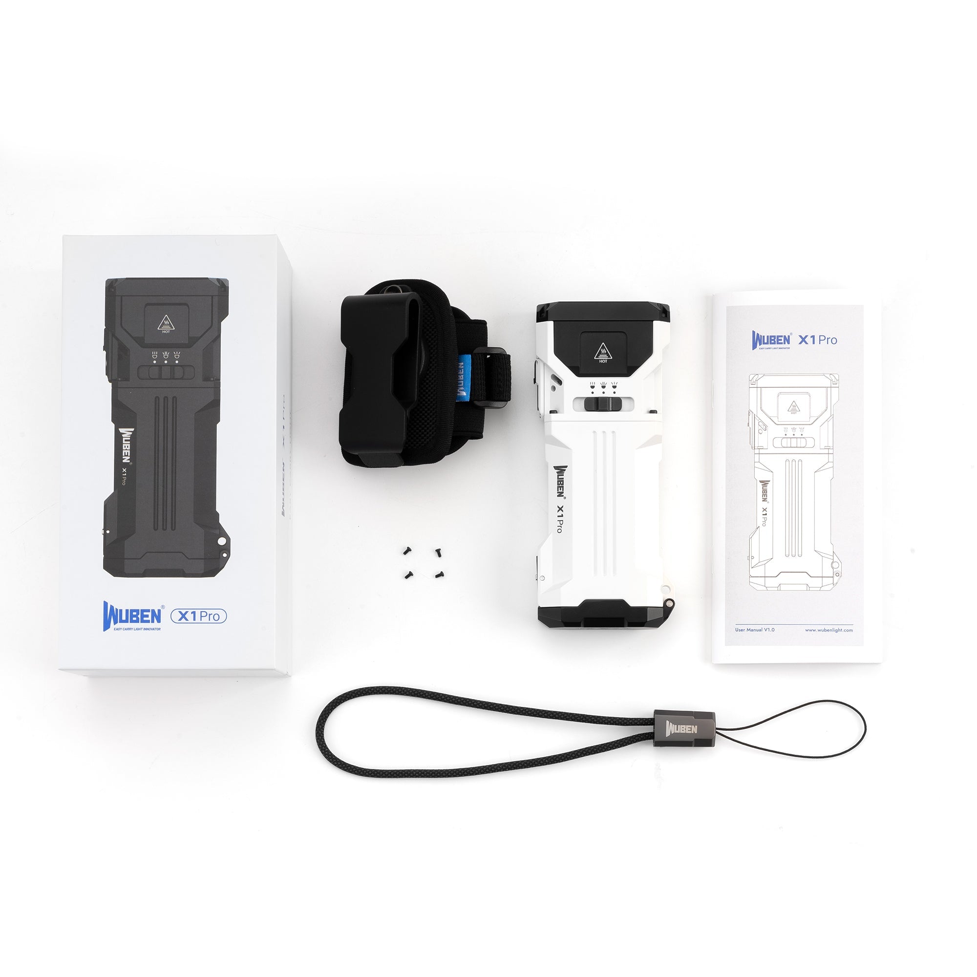 2026 Wuben X1Pro 12300 Lumens EDC Flashlight with Power Bank