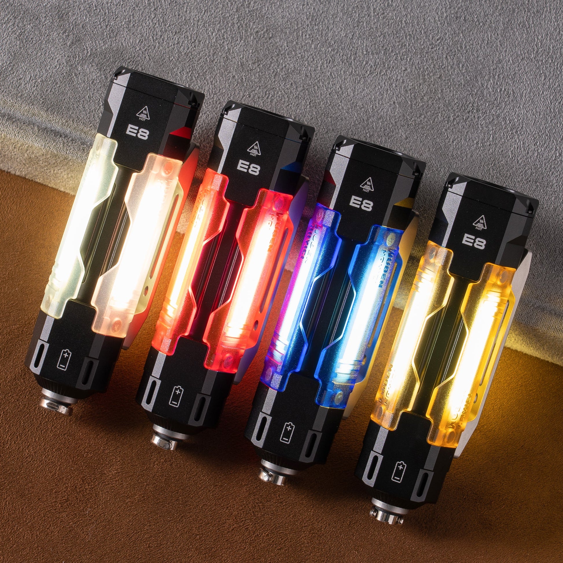 Wuben E8 Compact Magnetic 1300 Lumen EDC Camping Flashlight