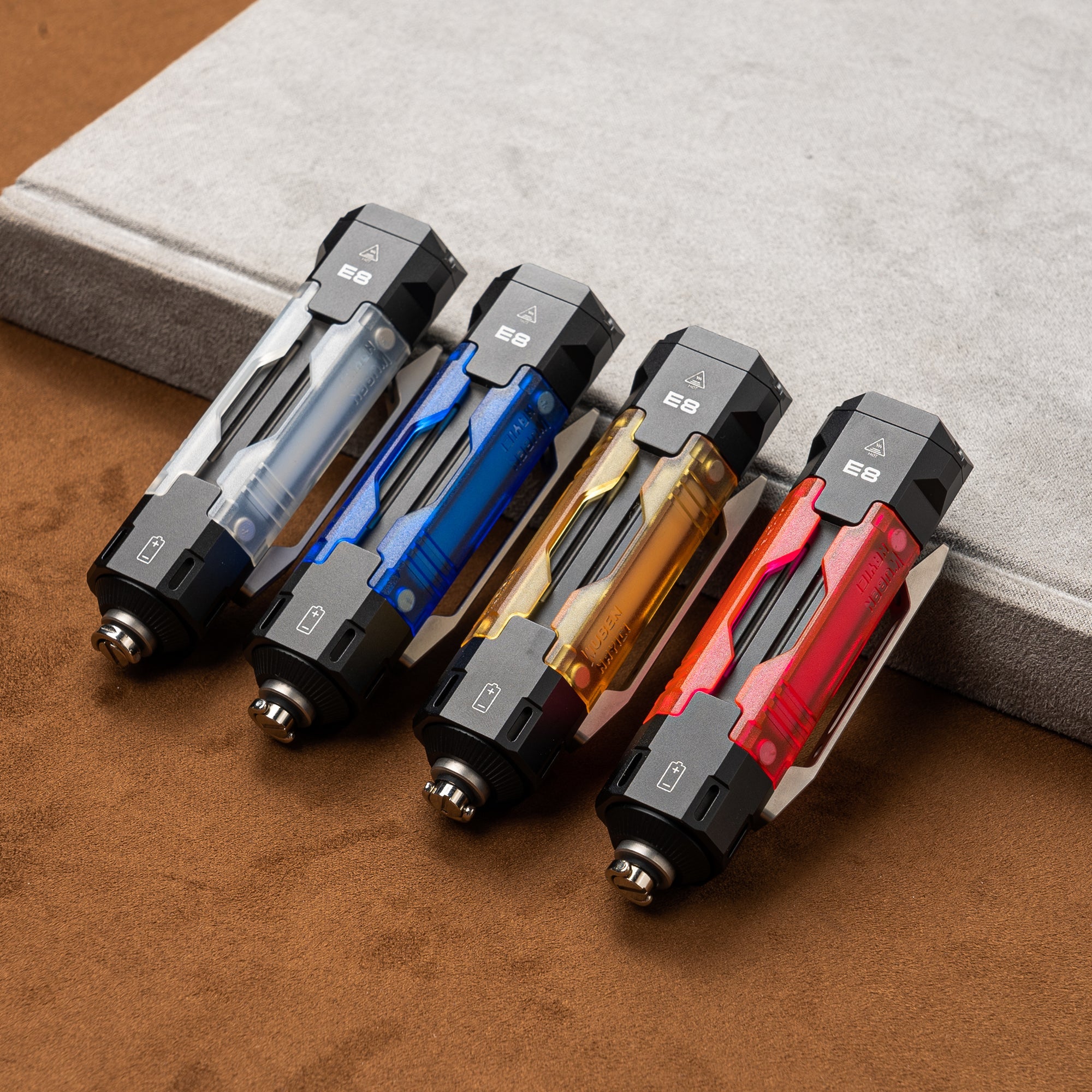 Wuben E8 Compact Magnetic 1300 Lumen EDC Camping Flashlight