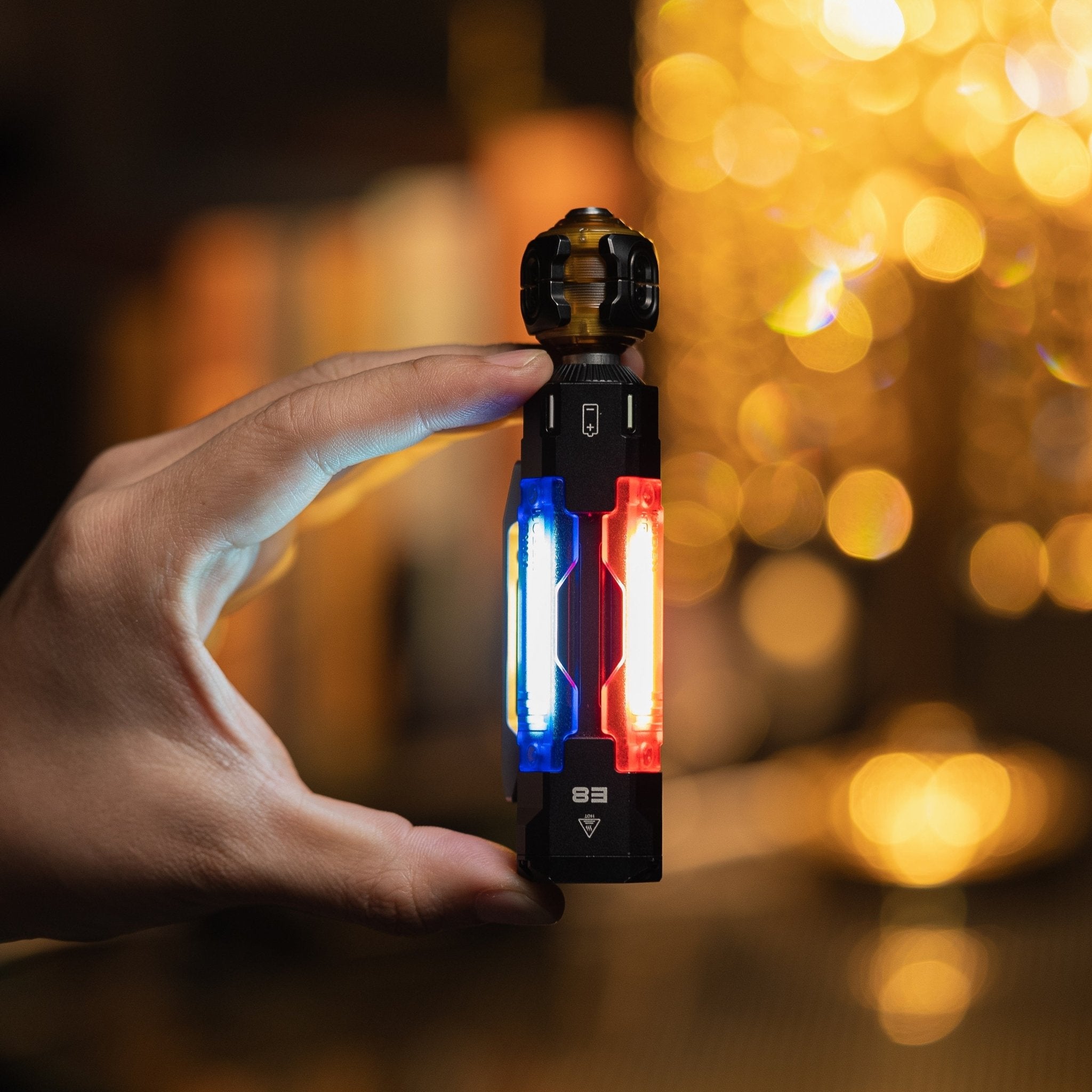 Wuben E8 Compact Magnetic 1300 Lumen EDC Camping Flashlight