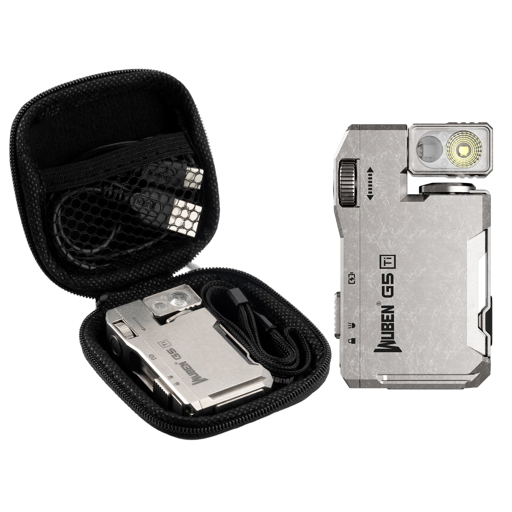 WUBEN G5 400 Lumens Compact Rechargeable EDC Flashlight (Titanium Edition)