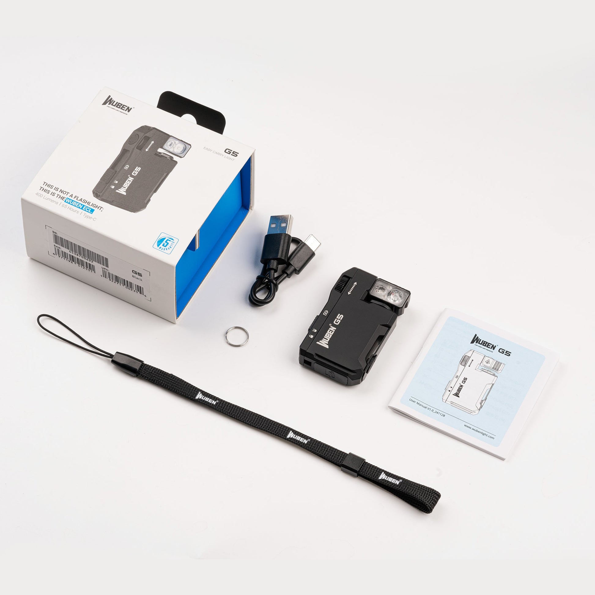 WUBEN G5（bundle） edc light 400 lumens