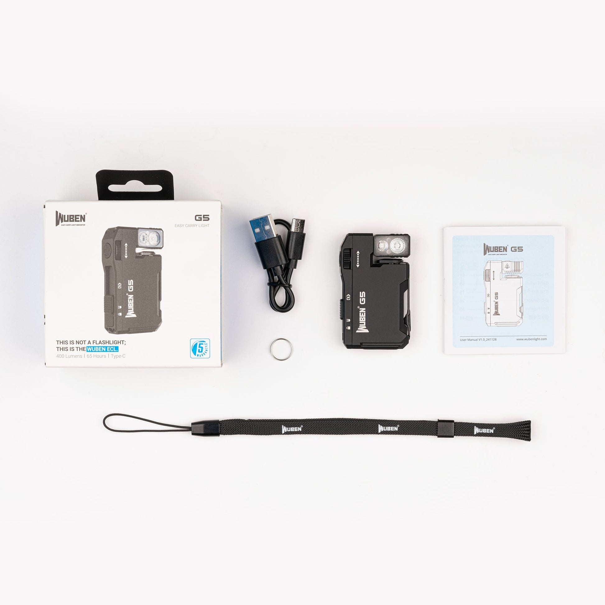 WUBEN G5（bundle） edc light 400 lumens