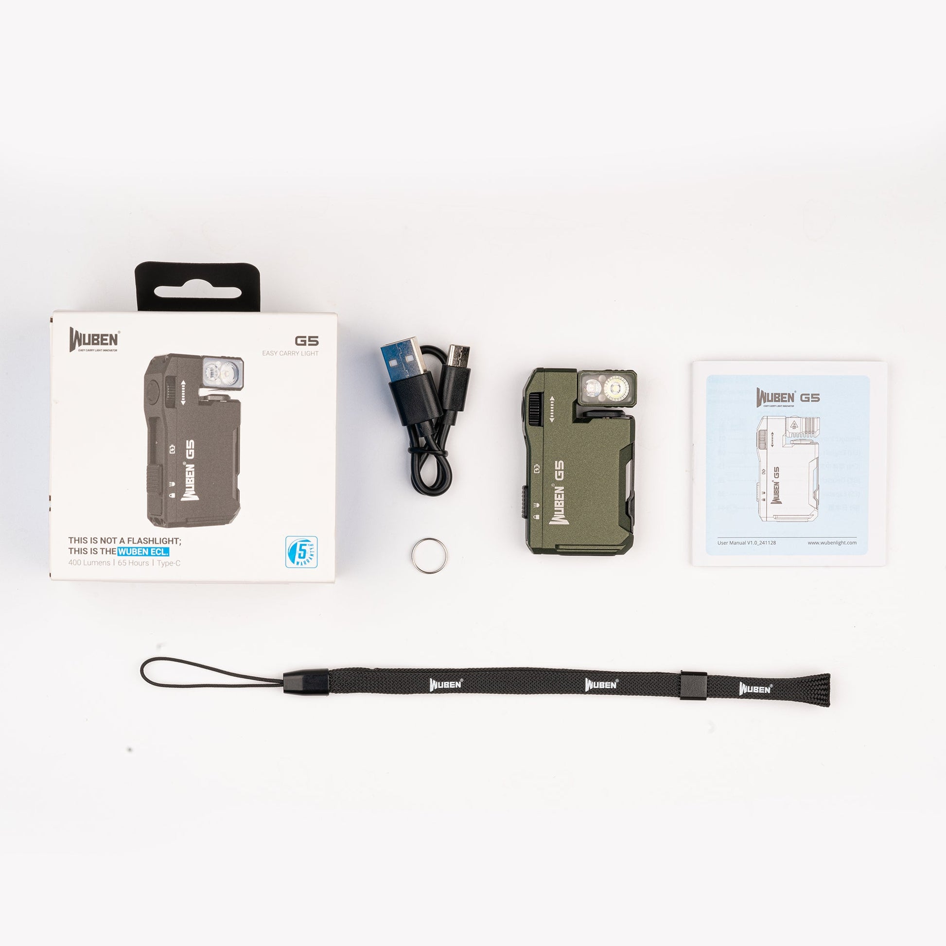 WUBEN G5（bundle） edc light 400 lumens