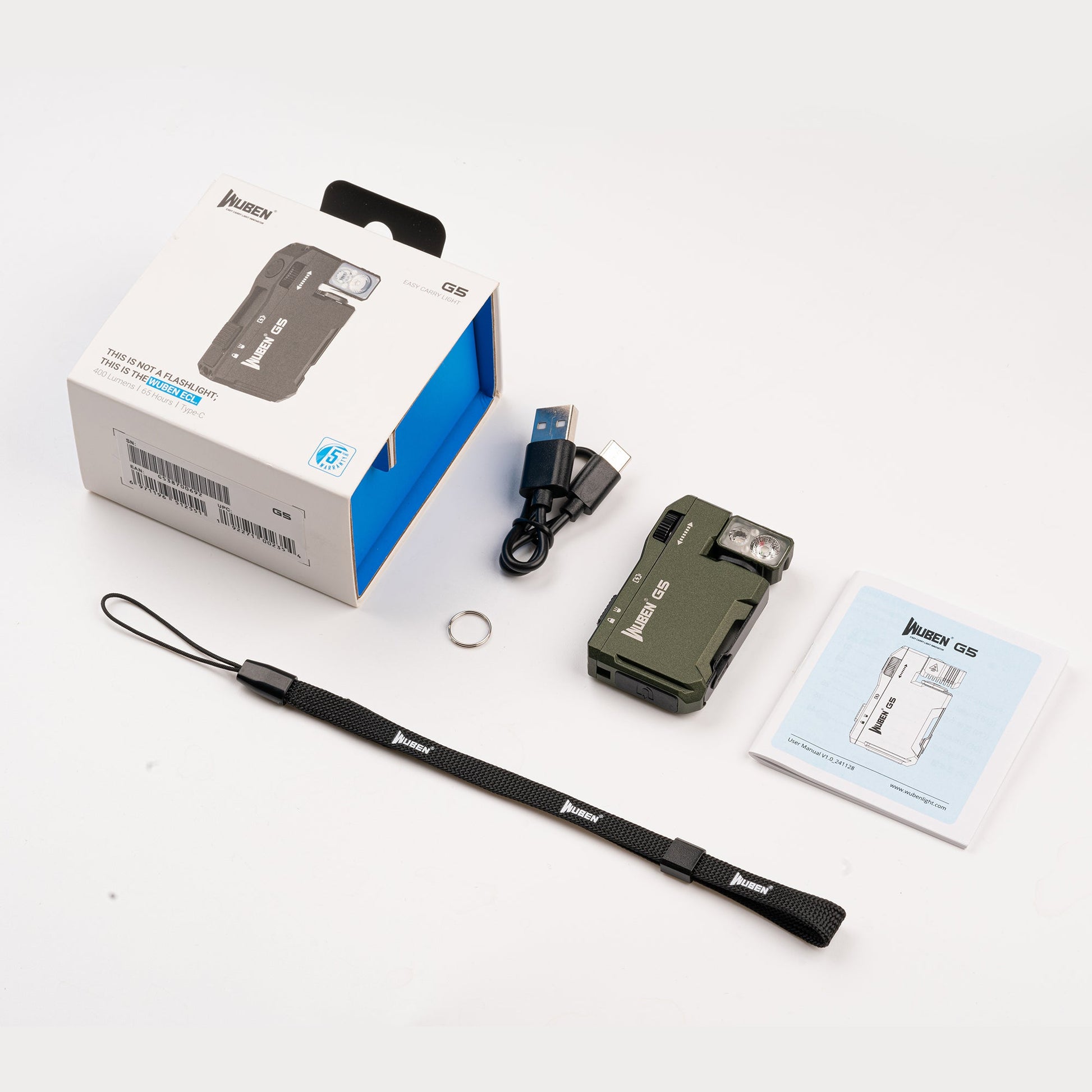WUBEN G5（bundle） edc light 400 lumens