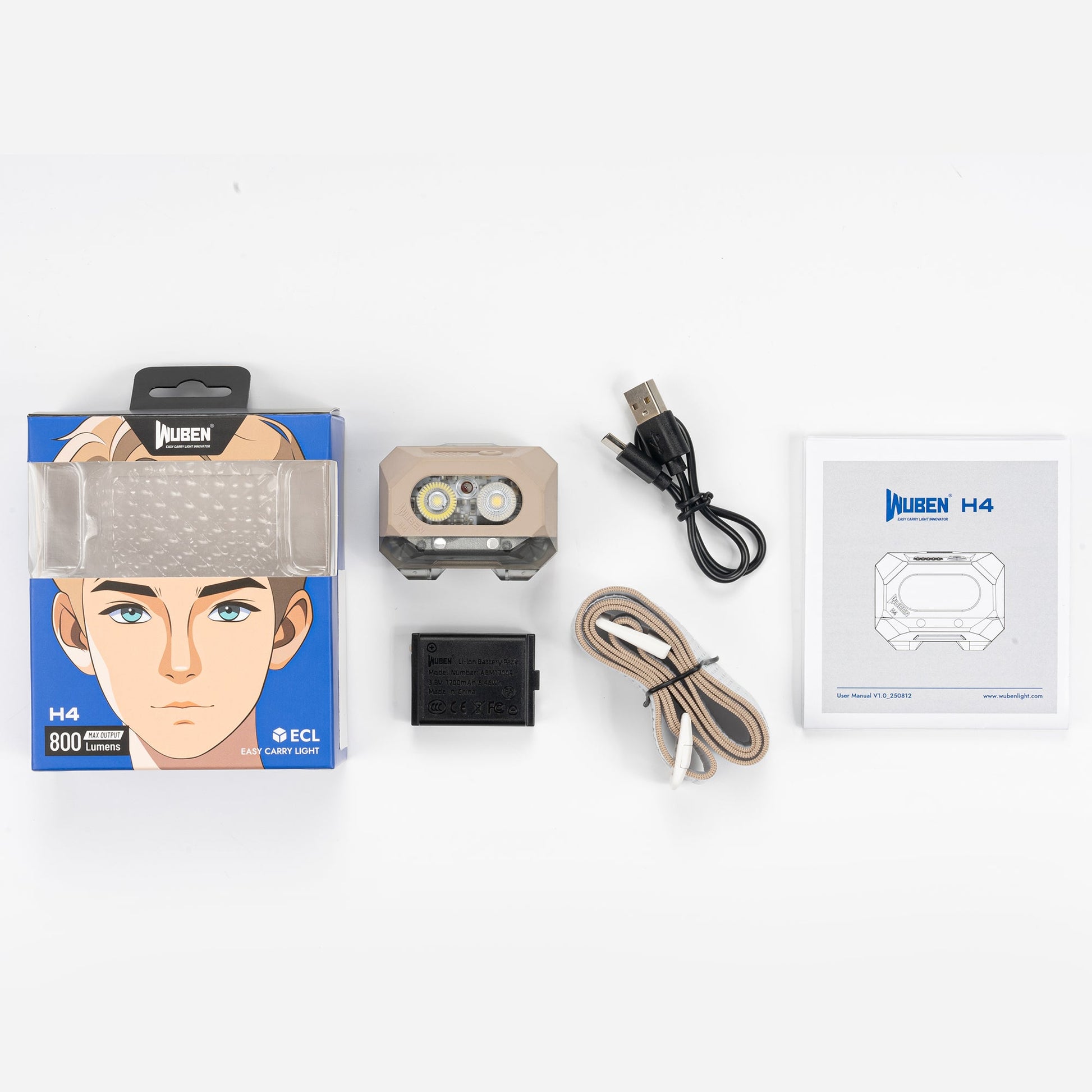 Wuben H4 Multi-function Lighting Rechargeable Hunting LED Headlamp