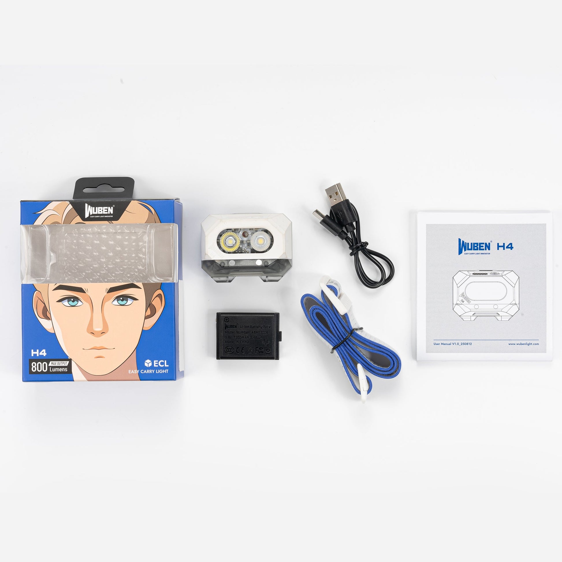 Wuben H4 Multi-function Lighting Rechargeable Hunting LED Headlamp