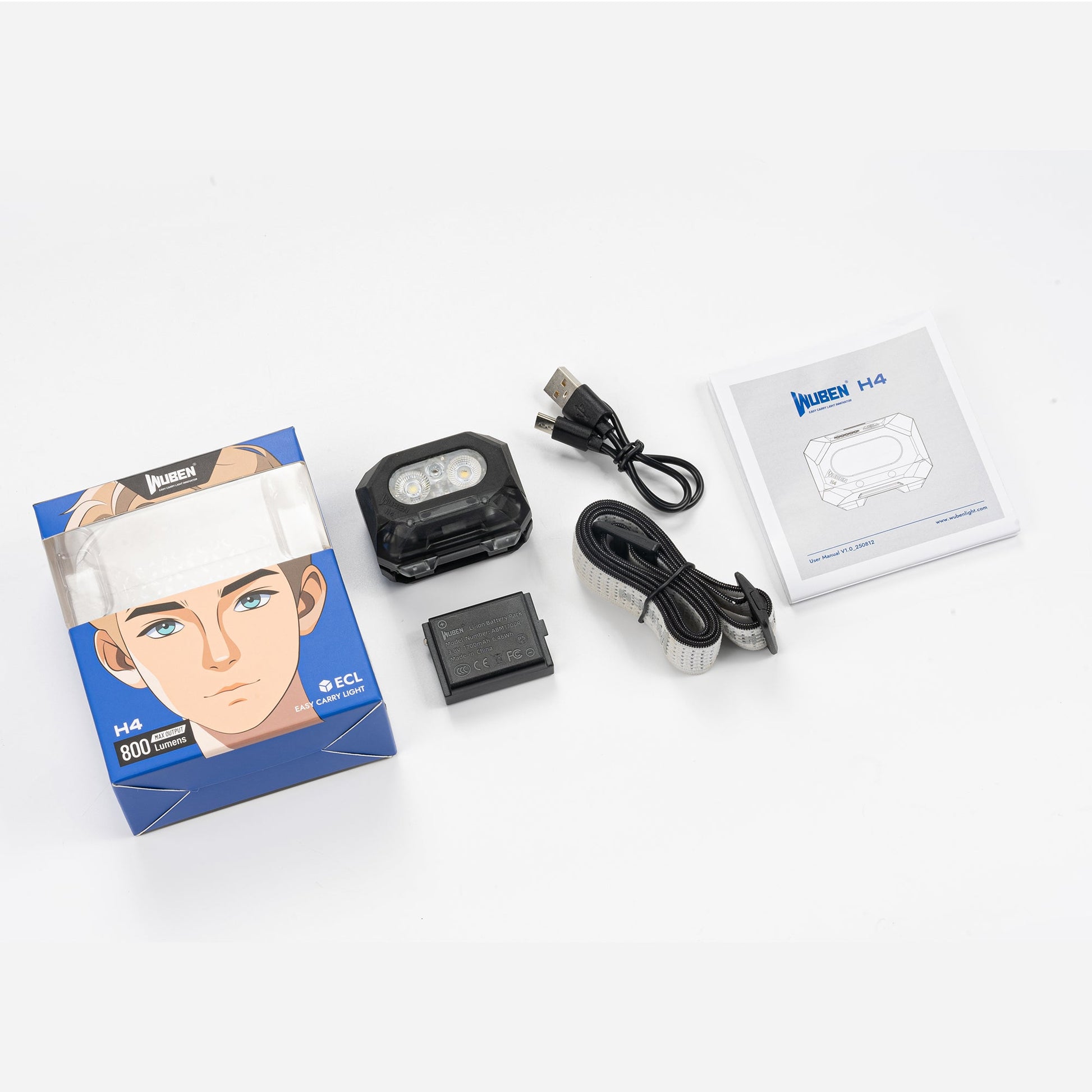 Wuben H4 Multi-function Lighting Rechargeable Hunting LED Headlamp