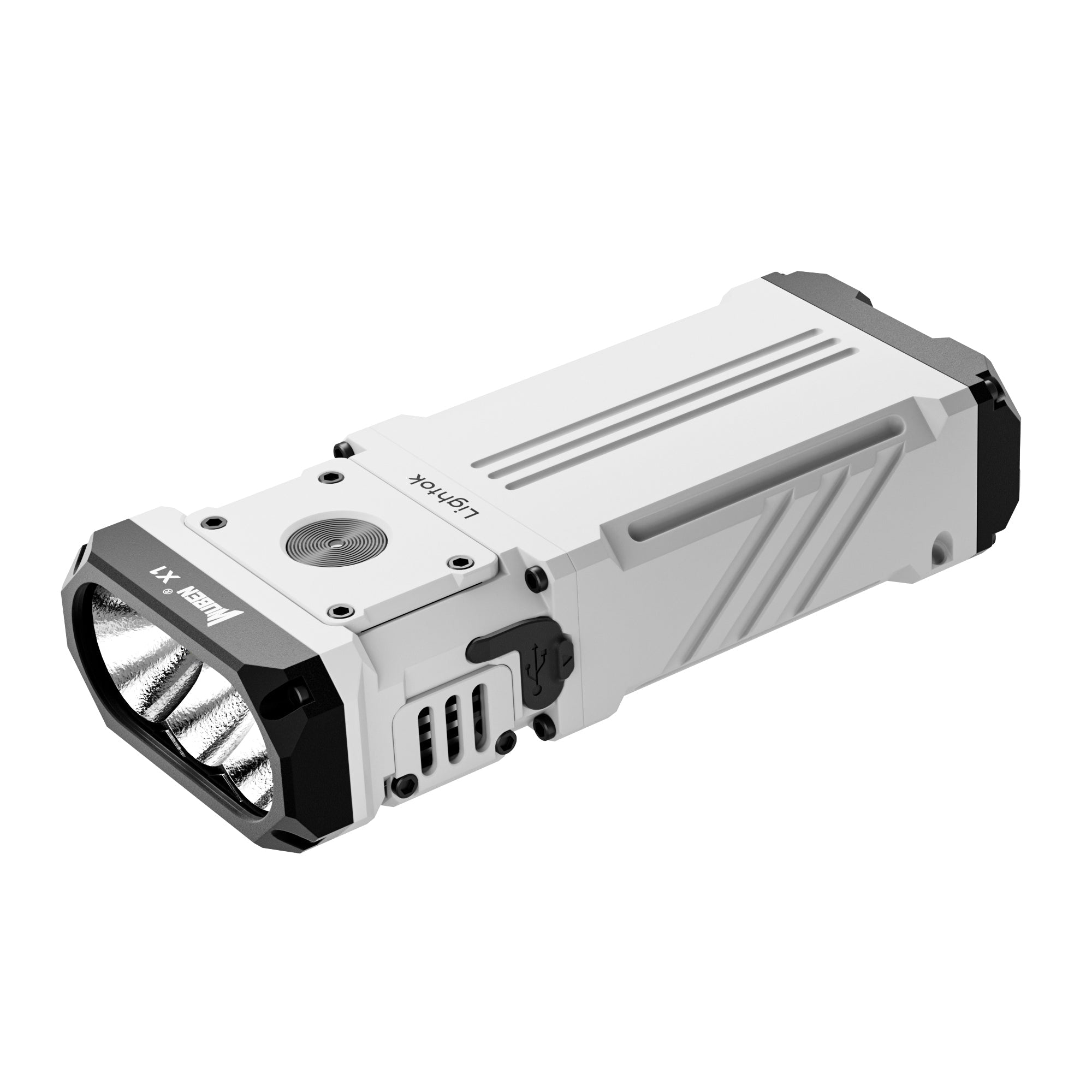 WUBEN X1 懐中電灯 12000ルーメン IP55 白 WUBEN X1 Brightest Rechargeable EDC Flashlight 12000 Lumens