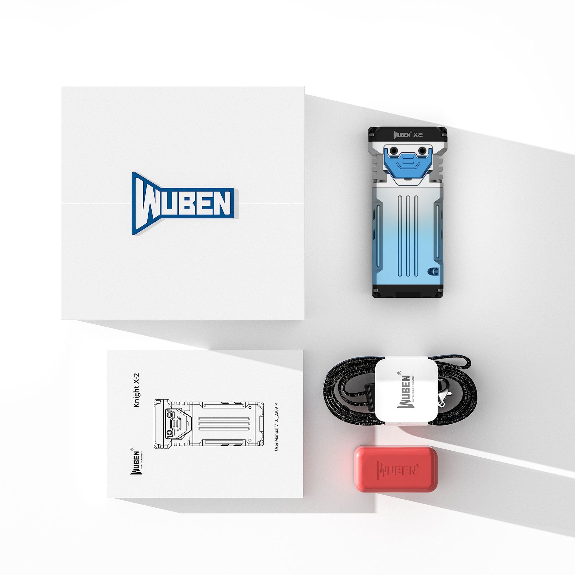 WUBEN Lightok X2 EDC Camping - 2500 Lumens Rechargeable Flashlight