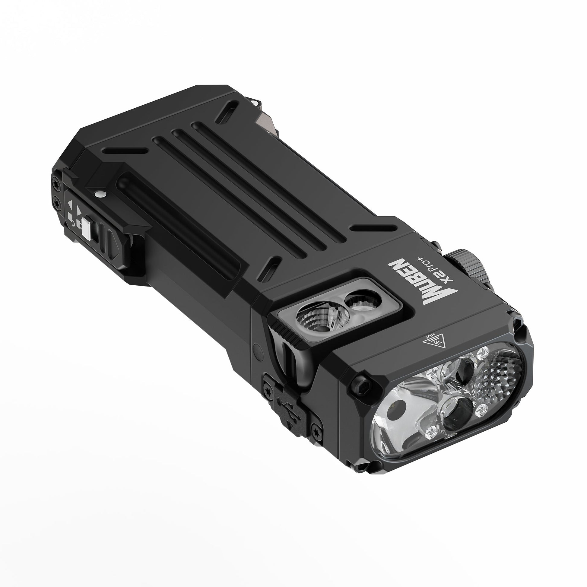 wuben X2 Pro 1500 Lumens Flashlight (Optional RGB or UV side light), Black(Red and White light) wuben X2 Pro 1500 Lumens Flashlight (Optional RGB or UV side light), Black(Red and White light)