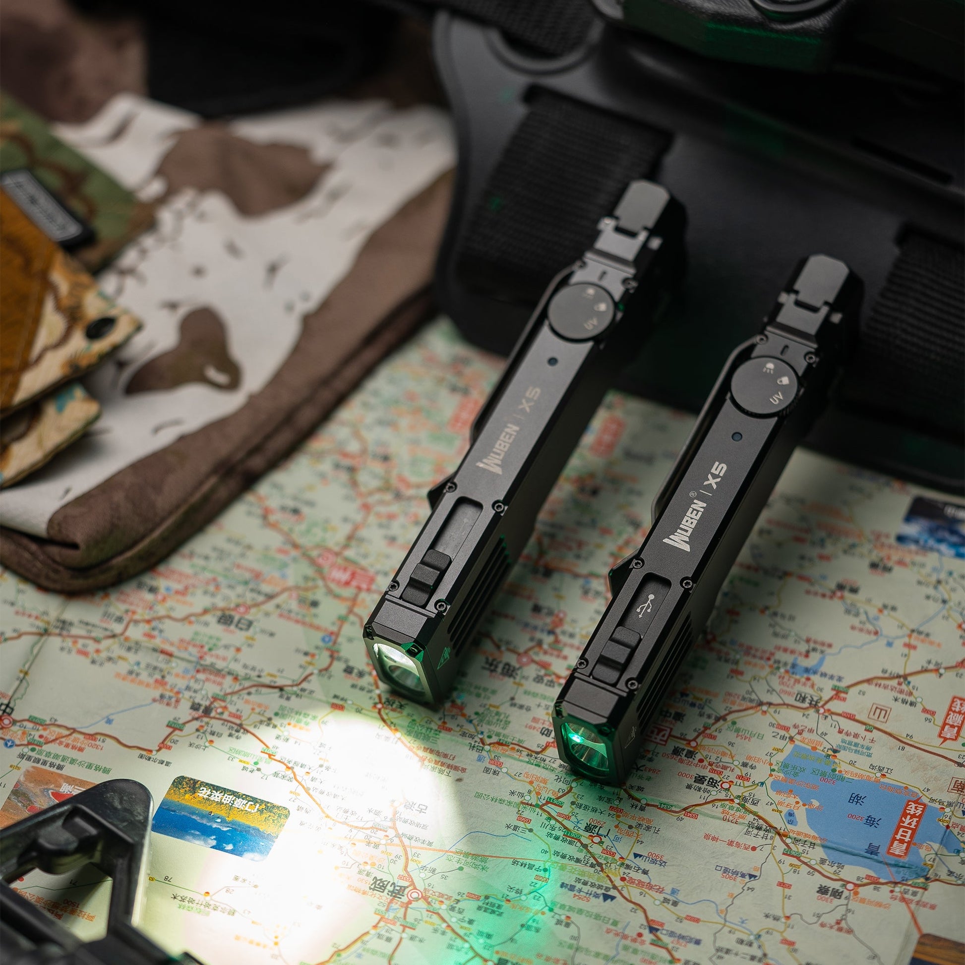 WUBEN X5 3-in-1 1300 Lumens EDC Rechargeable Bright Flashlight(1R Version)