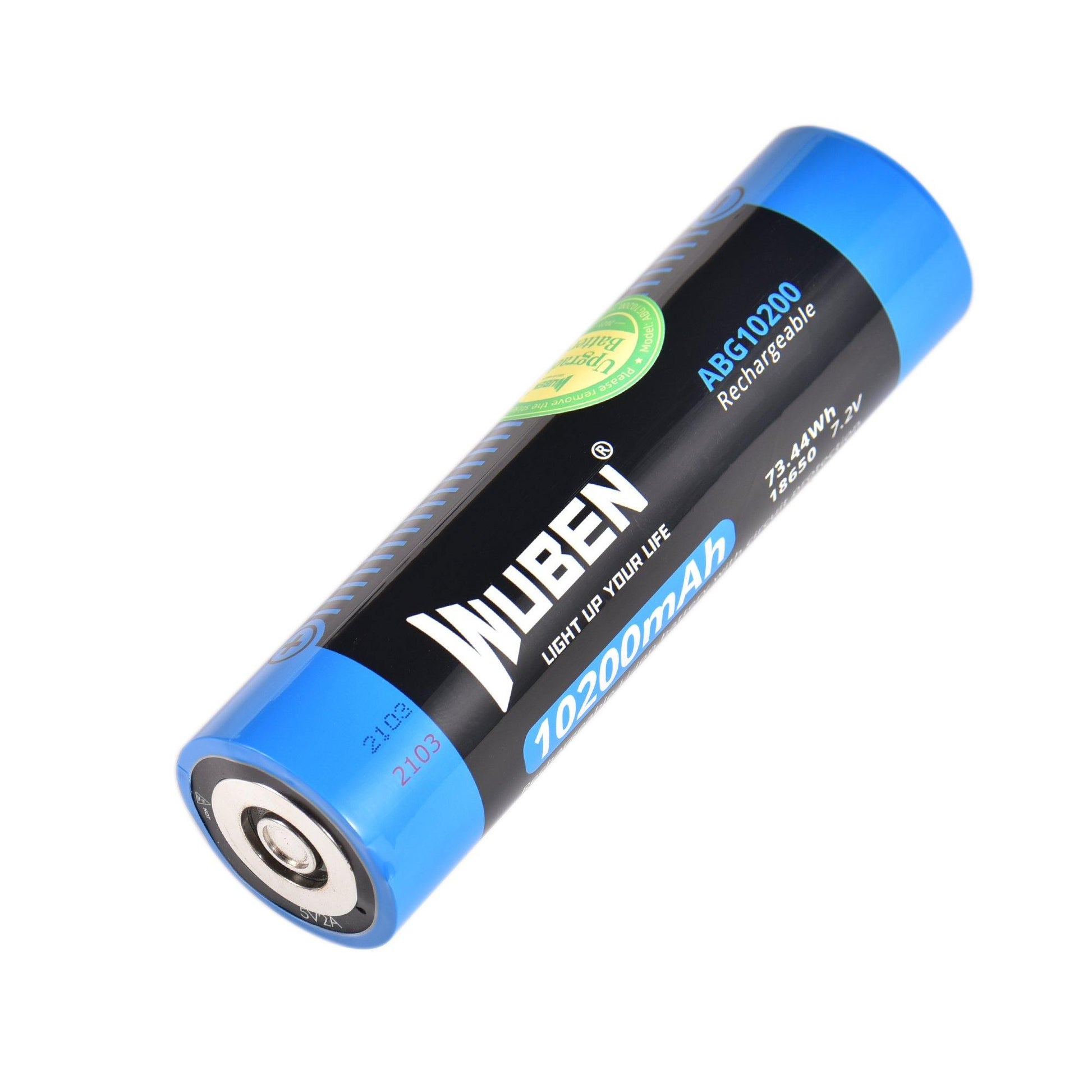 ABE2600C Rechargeable 18650 Flashlight Battery - 2600mAh