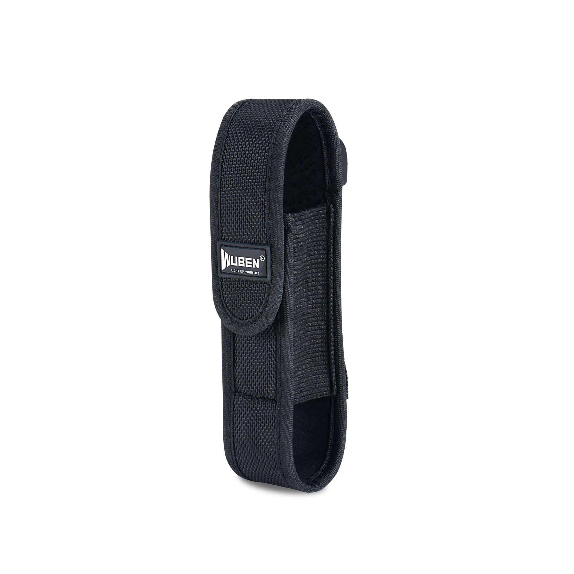 WUBEN  AS5 Flashlight Light Nylon Pouch Holder Belt Adjustable Heavy Duty Flashlight Carry Case 5.5"x1.2" - WUBEN