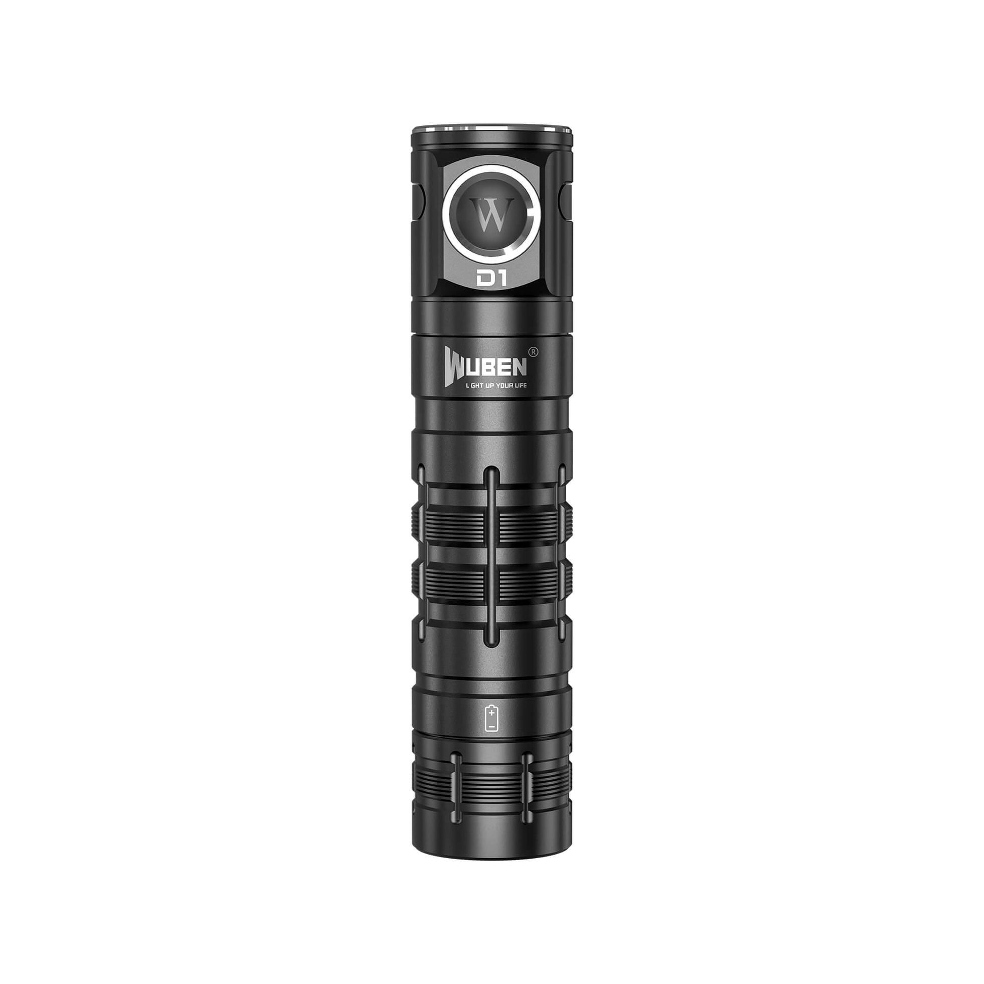 Wuben D1 Flood EDC Flashlight - 175 Degrees - Front View