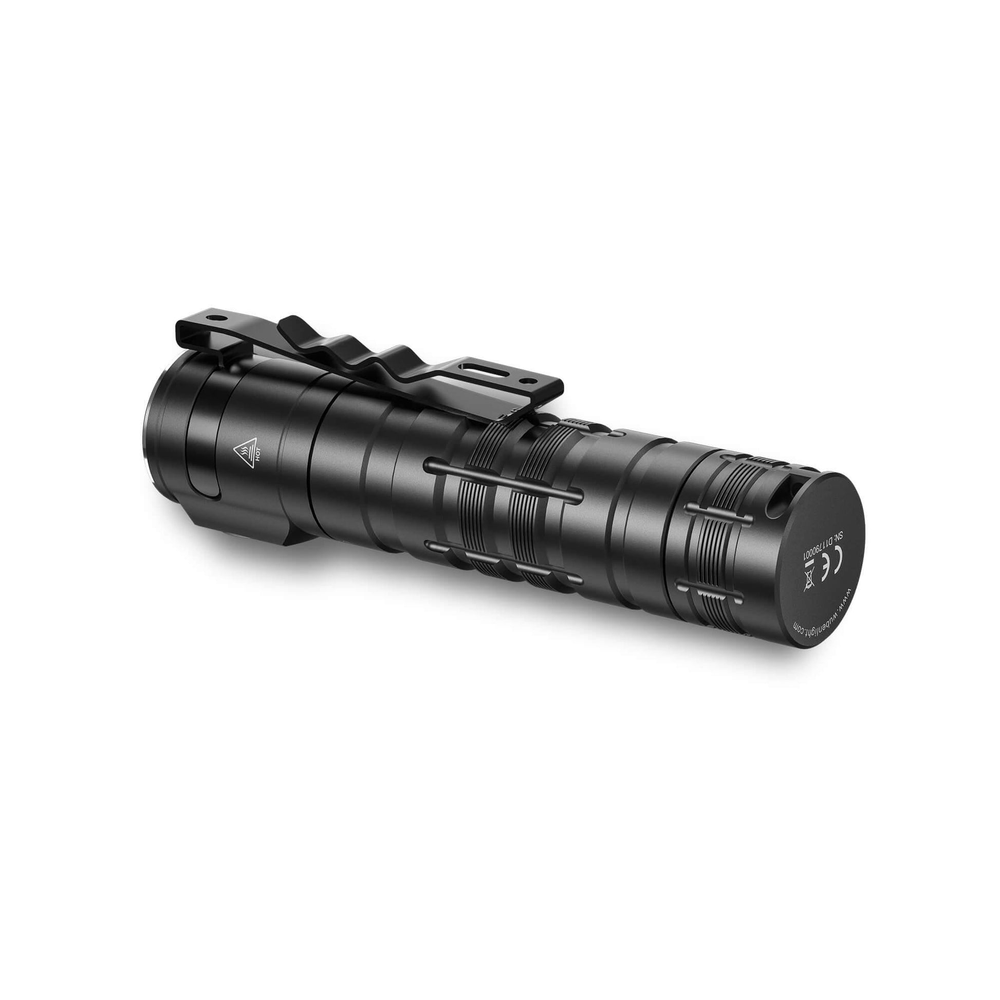 Wuben D1 Flood EDC Flashlight - 175 Degrees - Side