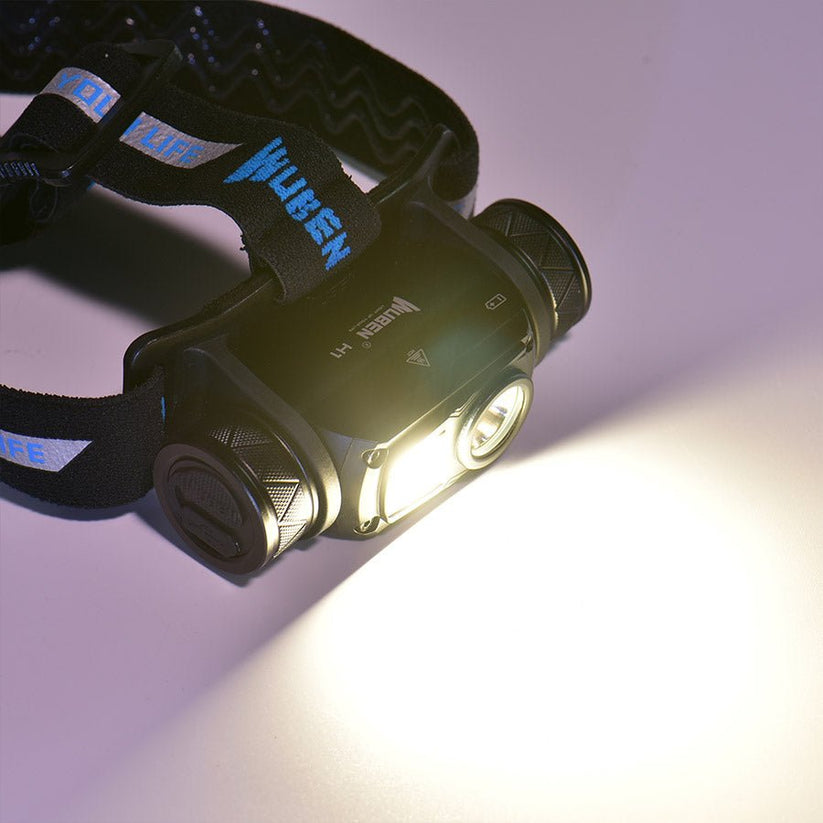 Wuben H1 18650 USB Brightest Rechargeable Headlamp with Red Light