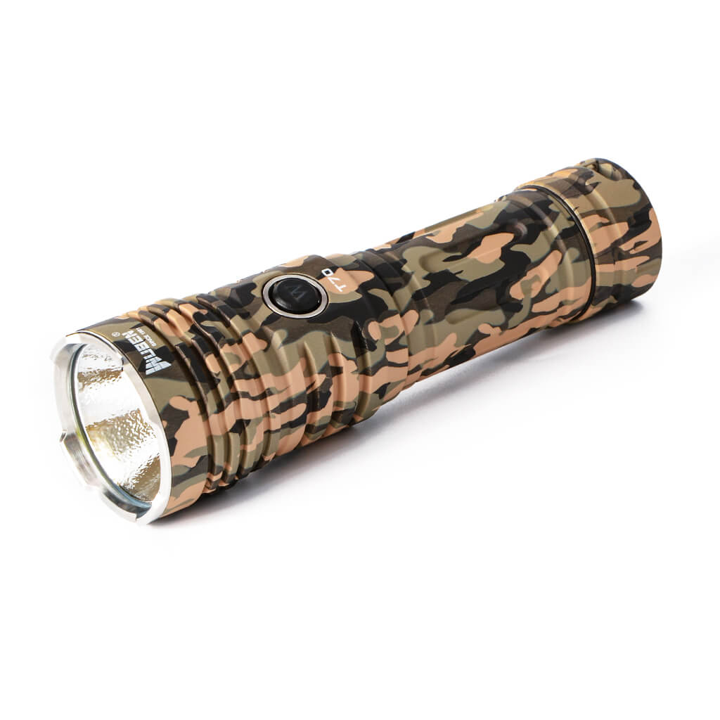 Wuben T70 Tactical Flashlight - 4200 Lumens -Camo- Overview