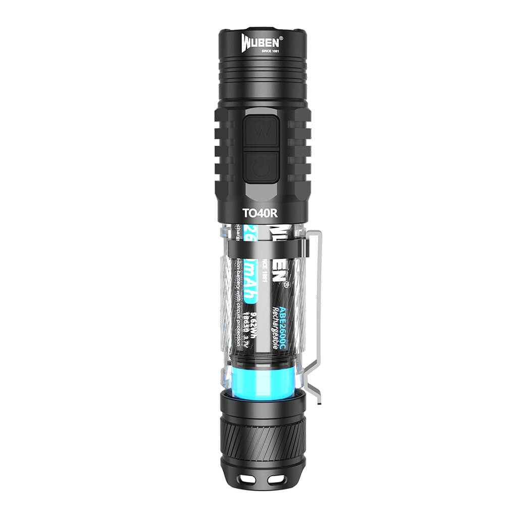 Wuben TO40R LED Compact Flashlight - 18650 Battery