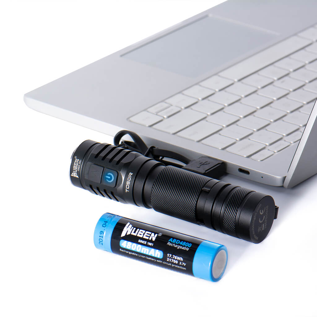 Wuben TO50R 21700 Flashlight - 2800 Lumens - Rechargeable