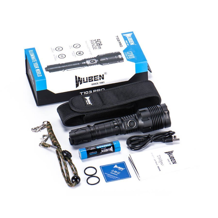 Wuben T103 Pro Brightest Tactical Flashlight