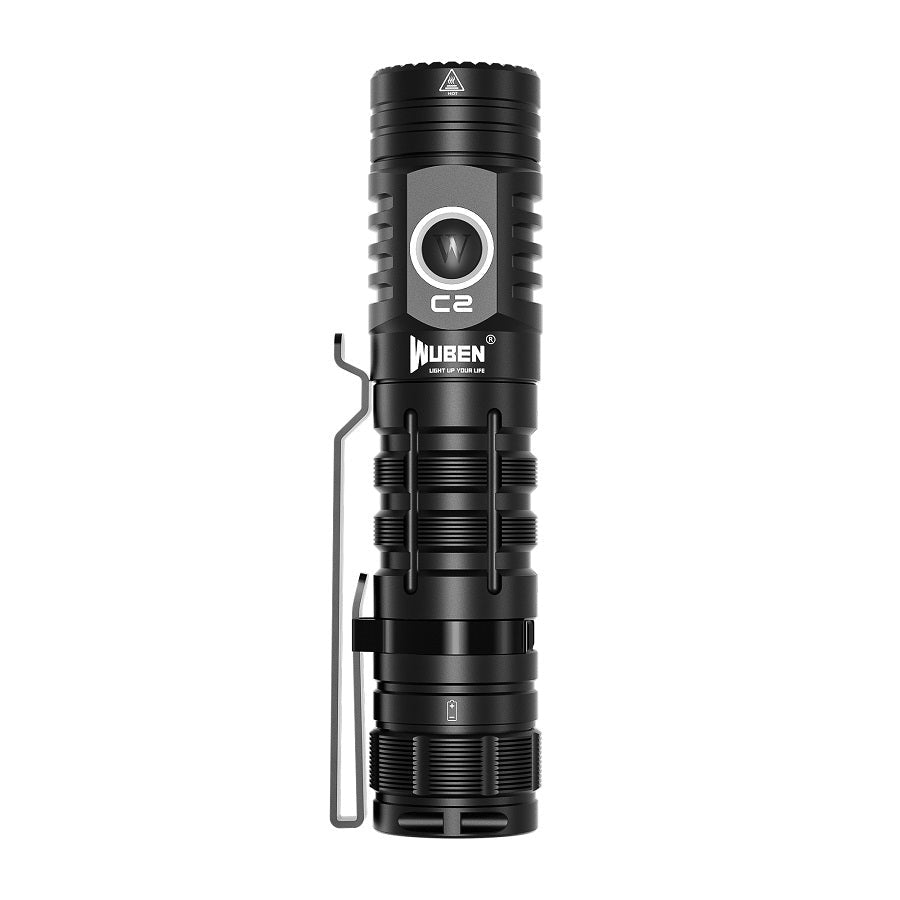 WUBEN C2 2000 Lumens Rechargeable Power Bank EDC Tactical Flashlight