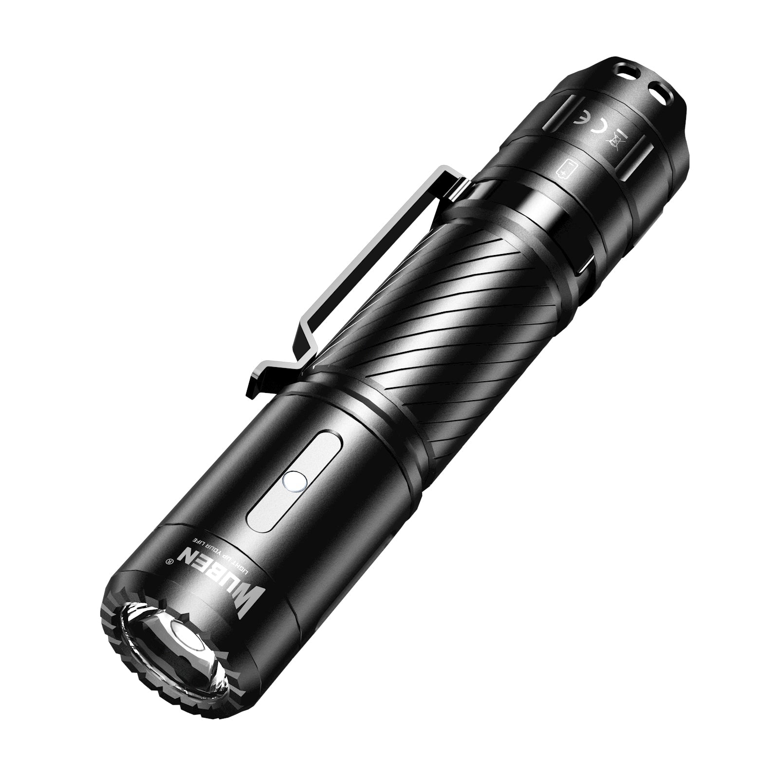 1200 lumens rechargeable flashlight lexall Flashlight, E1 Mini Magnetic Flat EDC ion battery or 3 AAA disposable alkaline batteries (not included) Husky 1200 Lumens Rechargeable LED