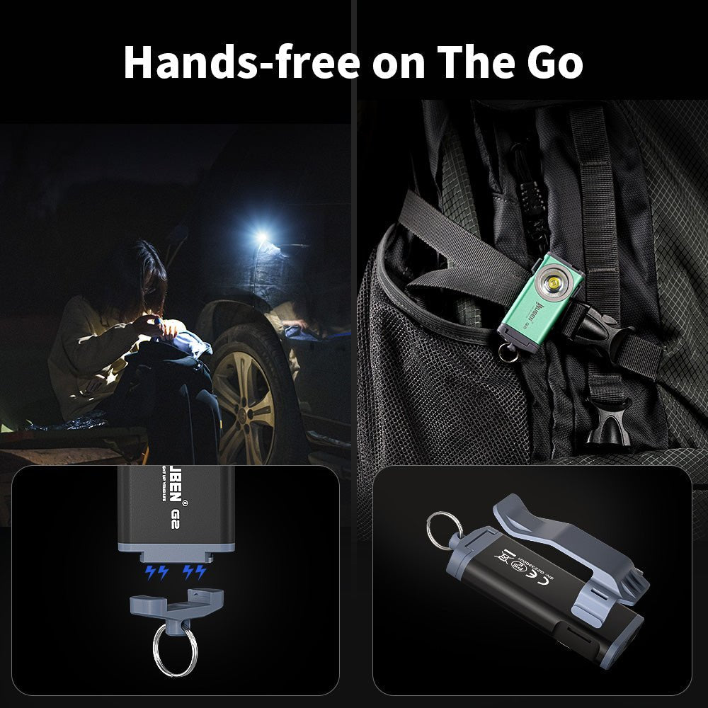 WUBEN G2 Multi-functional Mini EDC LED Keychain Pocket Flashlight