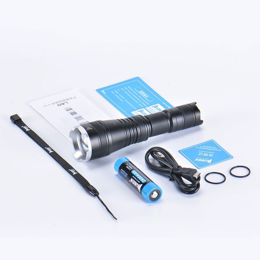 WUBEN L60 Zoomable LED Self Defense Hunting Flashlight - 1200 Lumens